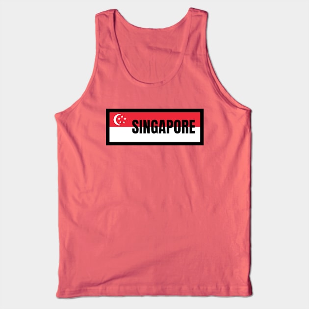 Singaporean Flag Tank Top by aybe7elf